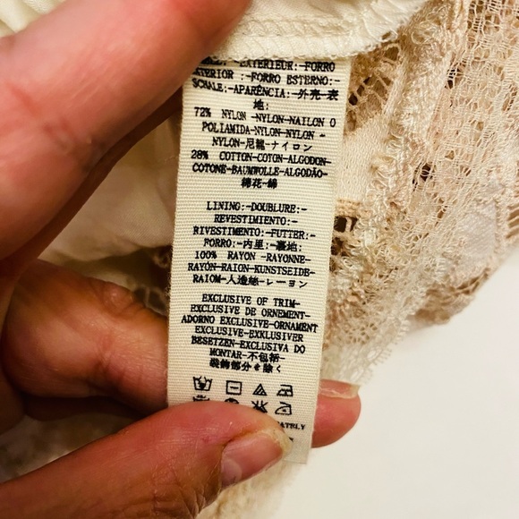 Free People Ecru Lace Elegant Dress - Picture 10 of 10